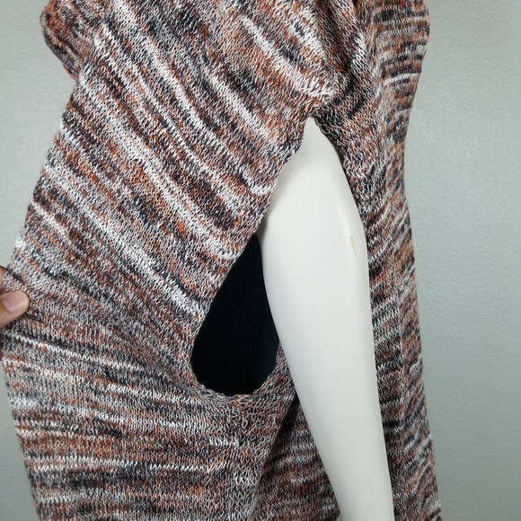 Free People Festival Lagenlook Jungle Heat Hood Tiger Fringe Cardigan Size XS - Picture 11 of 12